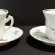 Pair of 20th century Couleuvre porcelain coffee cups