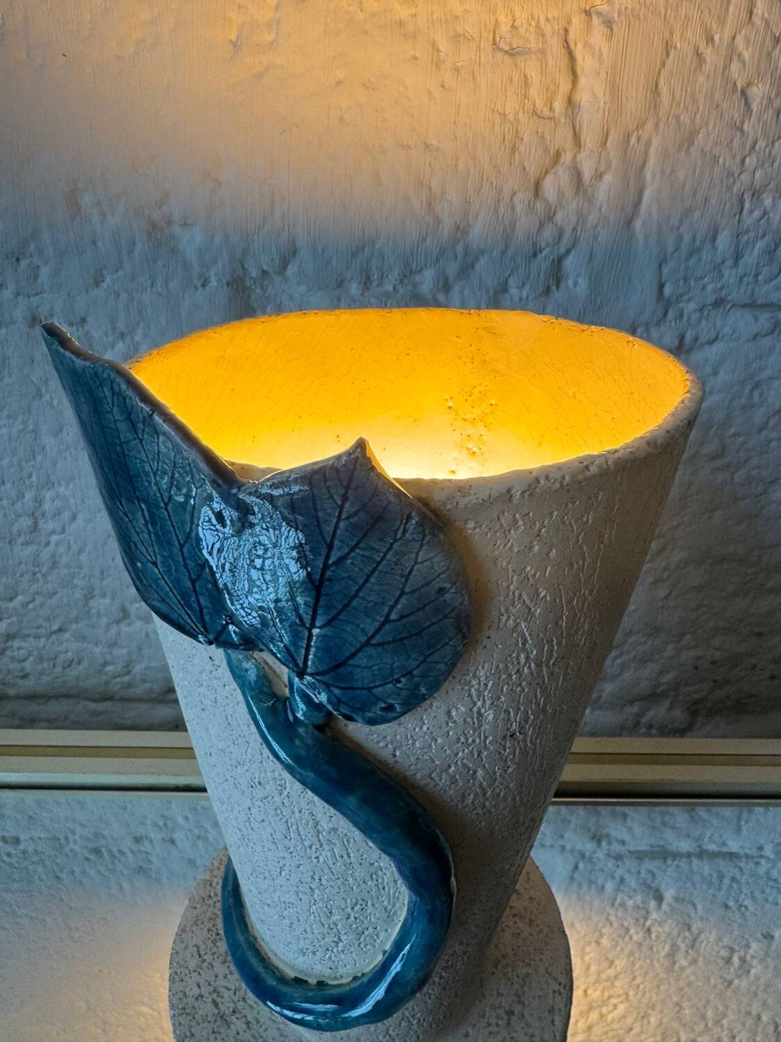 Lampe céramique artisanale vintage 