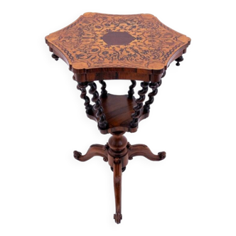 Inlaid table, France, circa 1880. After renovation.