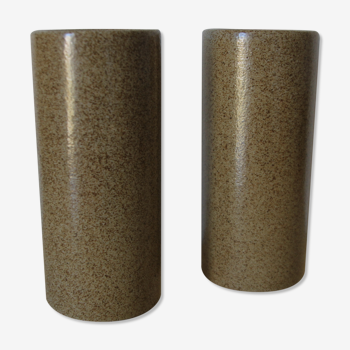 Lot de 2 vases en grès