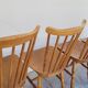 Series of 4 bistro chairs signed Baumann tacoma model 1950 vintage