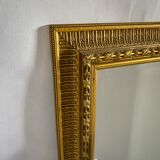 Bevelled mirror with 20th century gold frame - 105x74cm