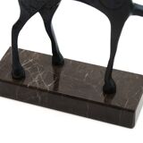 Etruscan Greek horse sculpture in bronze, 1950s