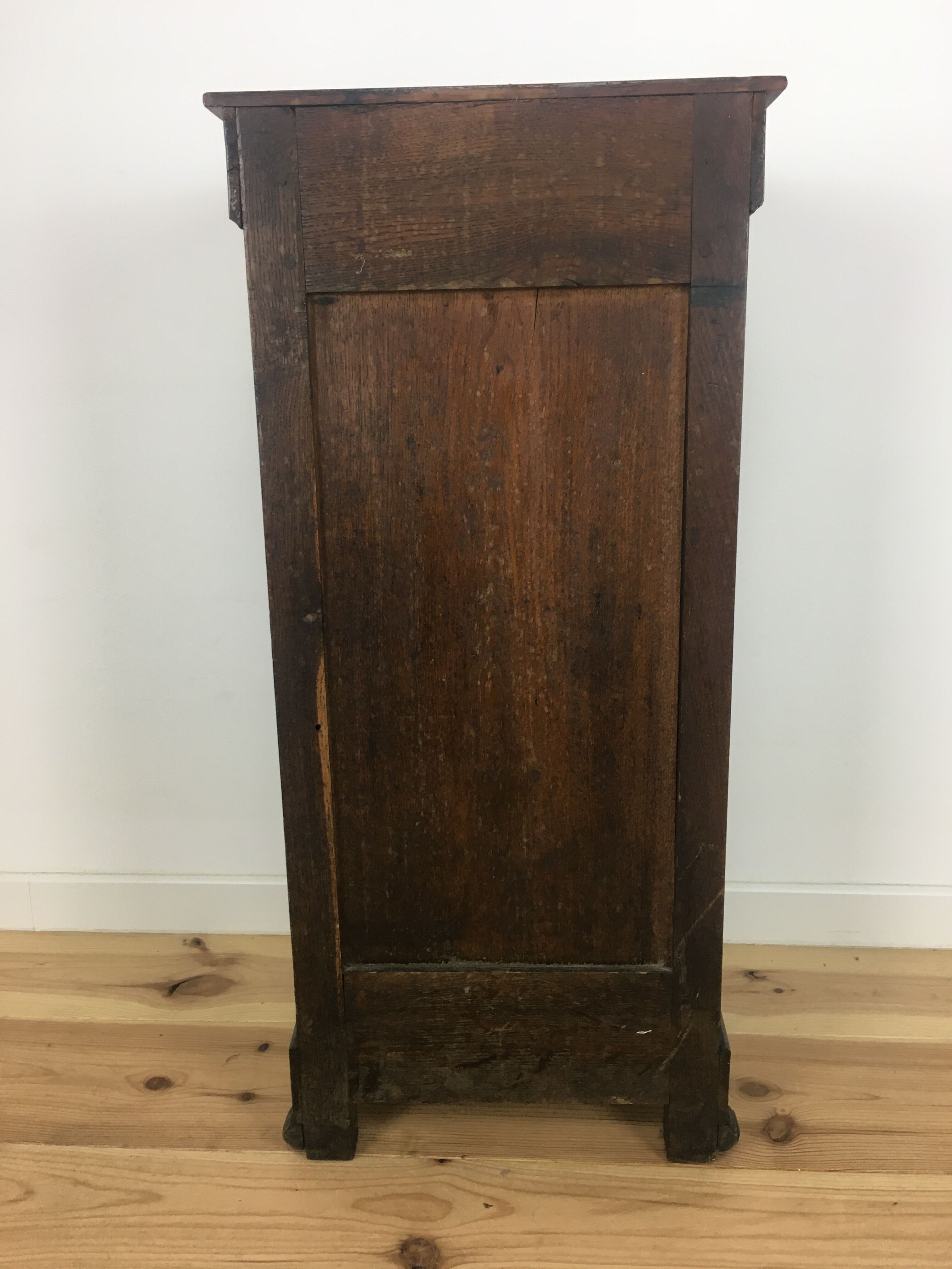 Old rustic back furniture, column, solid wood