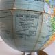 Vintage 1960s Girard and Barrère wooden world map globe - 29 cm