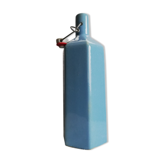Blue ceramic hot water bottle