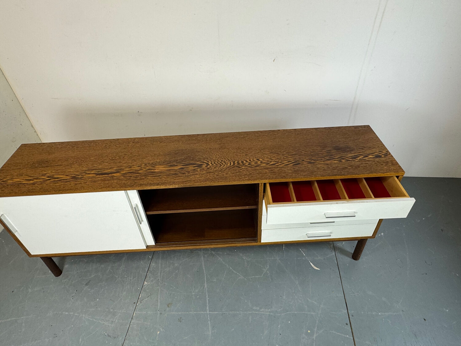 MCM sleek Martin Visser Wenge and Formica Credenza Sideboard, 1970s