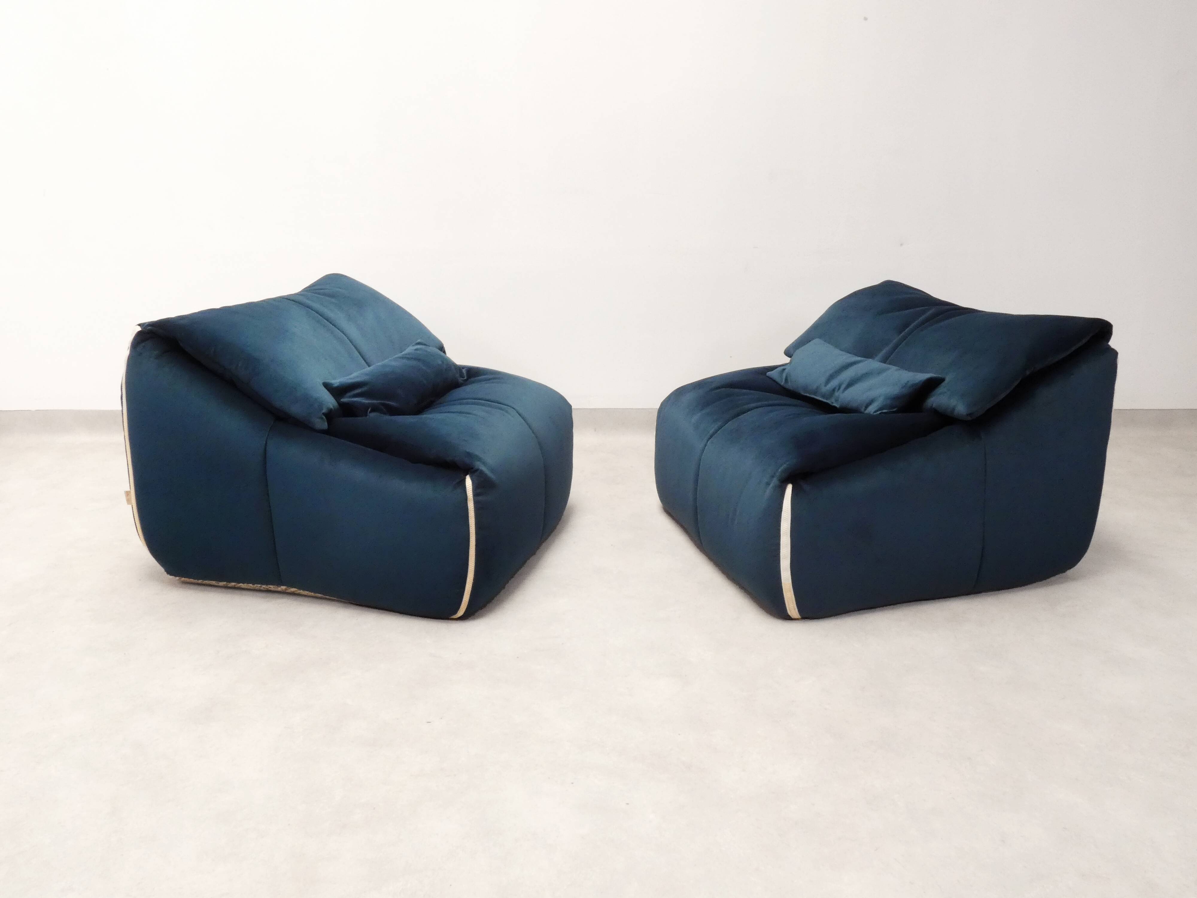Plumy armchairs - Annie Hiéronimus for Cinna