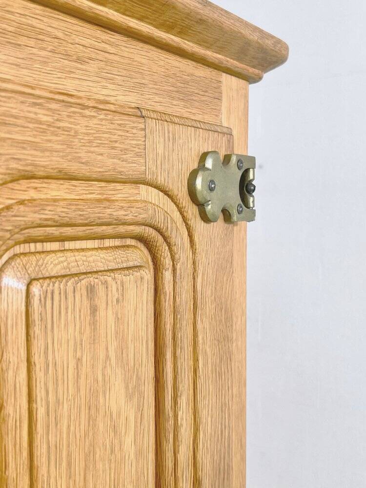Enfilade Midboard Mathias in oak and brass by Guillerme and Chambron