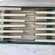 set of 12 bakelite knives from the 60s