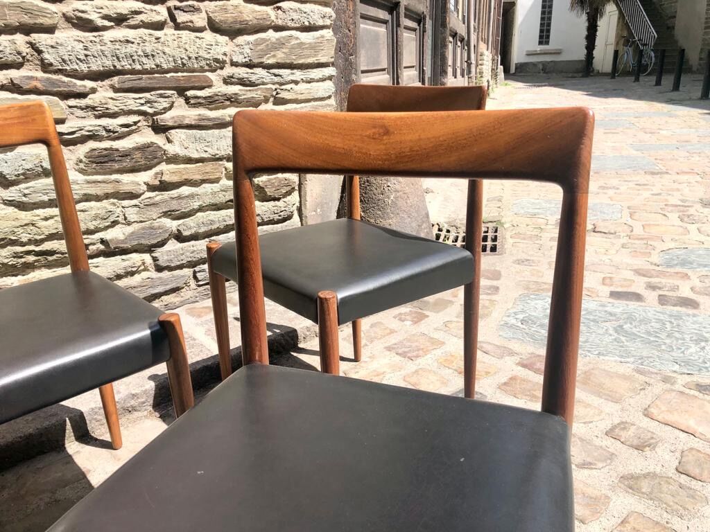 4 chairs Lübke, Germany, 1960s