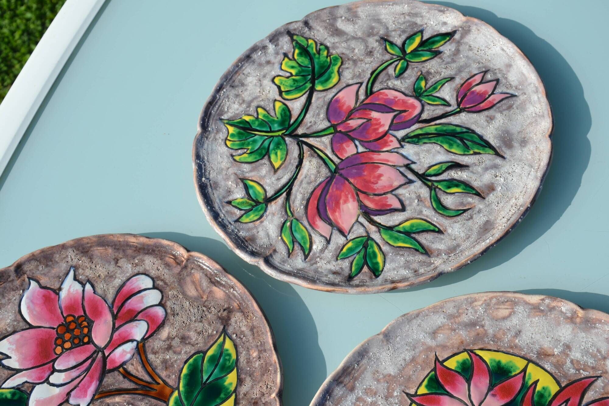 3 decorative plates from Vallauris
