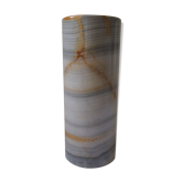 Ribboned agate vase