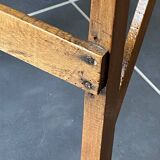 Ancien escabeau pliable peintre d’atelier à 4 marches en bois années 40