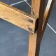 Vintage 1940s folding wooden painter's workshop stepladder with 4 steps