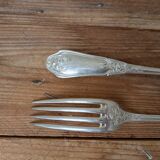 Ravinet d'Enfert silver plated fork and spoon set 84g