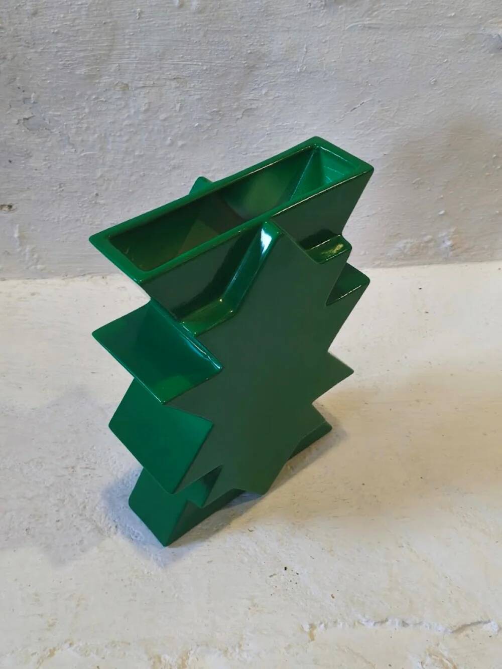 Ceramic vase in Memphis style "Ilios" by Florio Keramia from the 1990s.