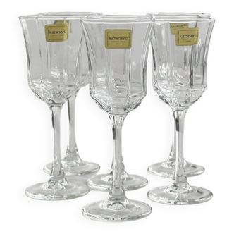 6 verres à liqueur Luminarc.