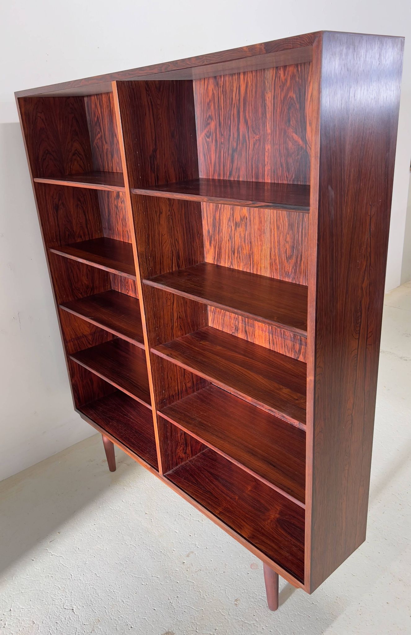 Rosewood Model 6 Bookcase by Omann Jun Mobelfabrik, 1960s