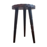 Tabouret tripode porte plante en bois vintage. 50,00 €