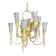 Vintage crystal pendant chandelier