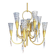Vintage crystal pendant chandelier