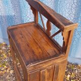 Old art deco display case in Burmese teak
