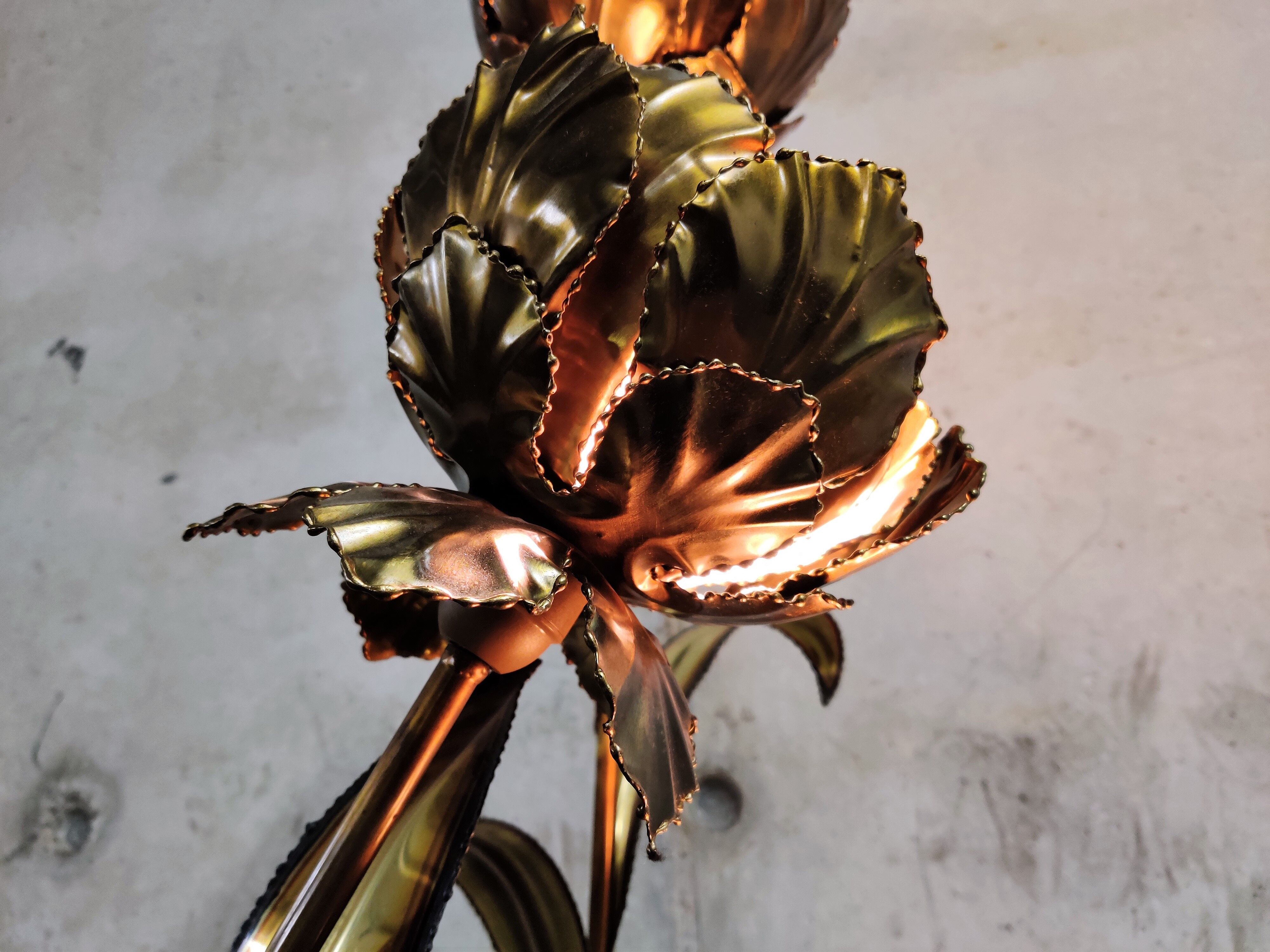 Maison Jansen flower lamp, 1970