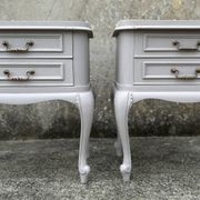 Pair of bedside tables, Louis XV style, vintage, 1960s