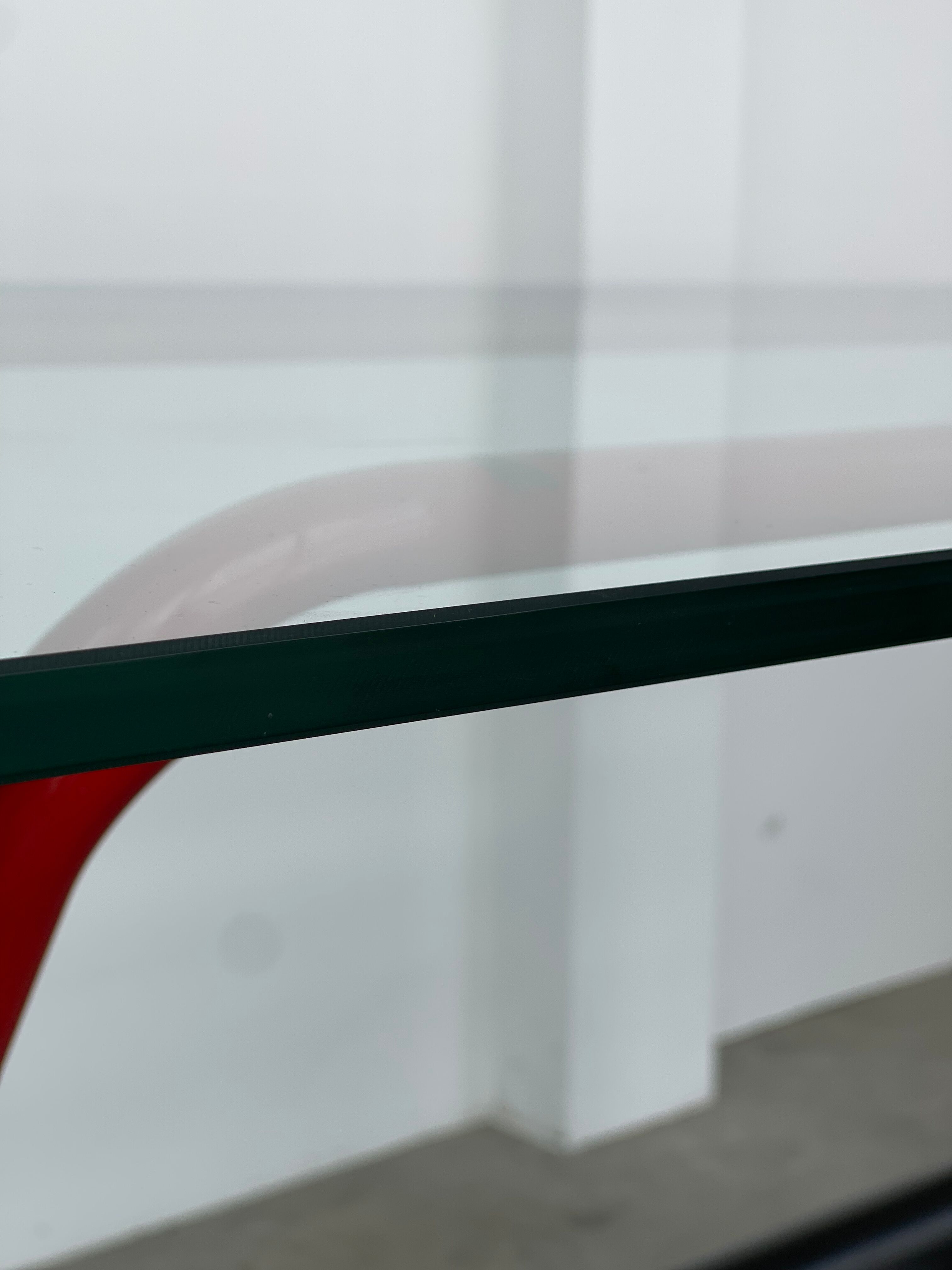 Modernist table / desk gigante zambusi boccato X seccose Memphis 1980