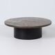 Coffee table by Paul Kingma, 1979 – Mosaic in earth tones, Ø100 cm