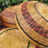 Vintage woven wicker basket