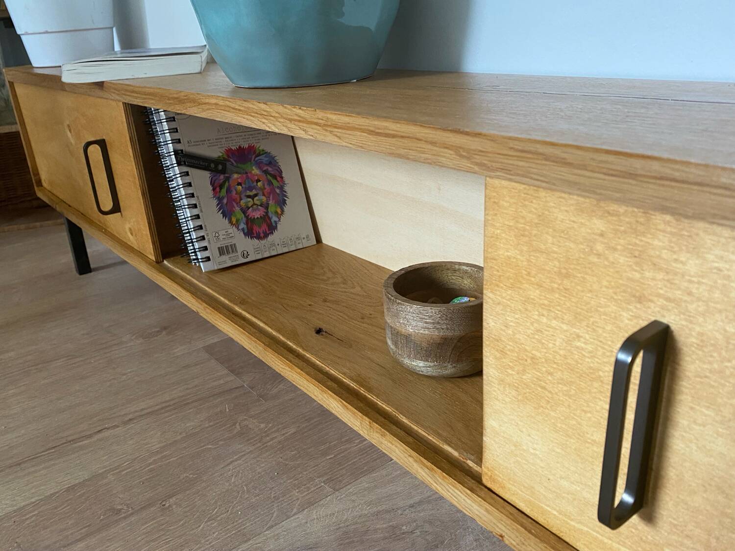 Light oak solid wood sideboard