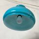 Large blue opaline glass pendant light 30 cm