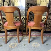 6 chaises gondoles de style Empire