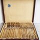 Ercuis silver-plated cutlery set, 11 forks and 11 spoons