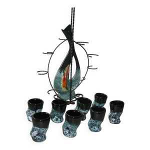 Service à liqueur fat - lava