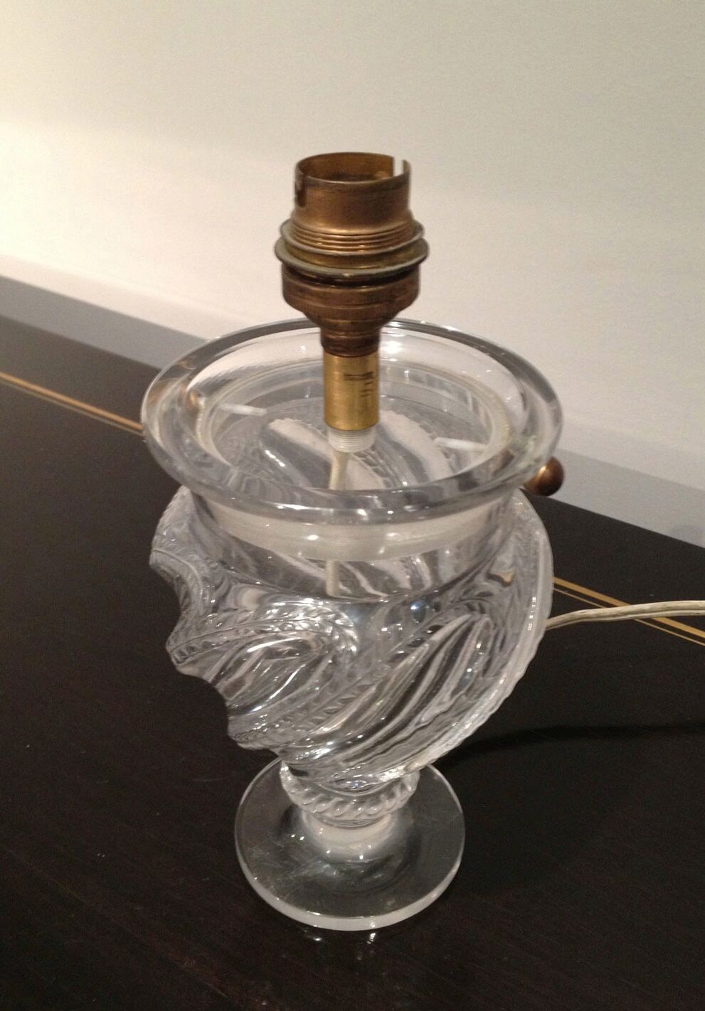 Petite lampe en verre. Vers 1940