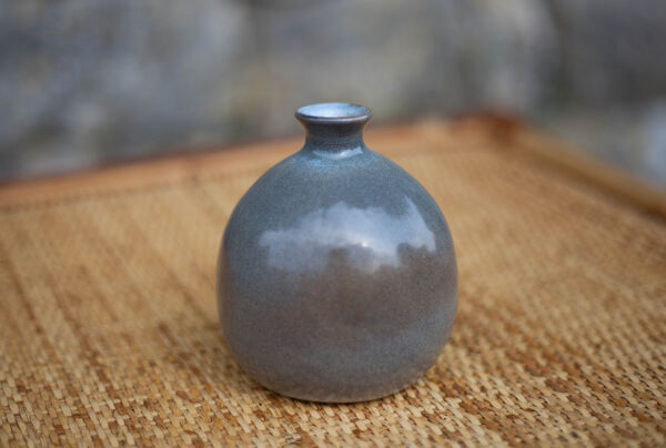 Vase boule terre cuite vernissé