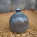 Glazed terracotta ball vase