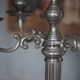 Chandelier with 5 lights, large candelabrum, candle holder, interior decoration.