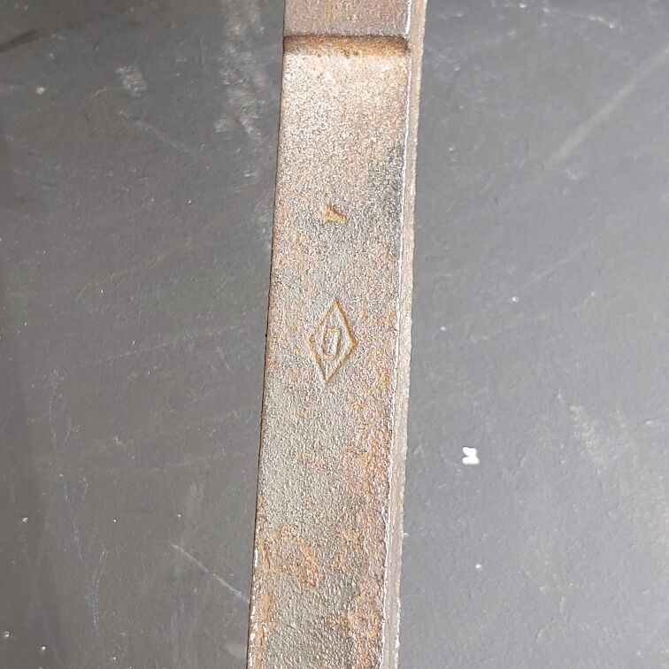 Pair of old bronze channels