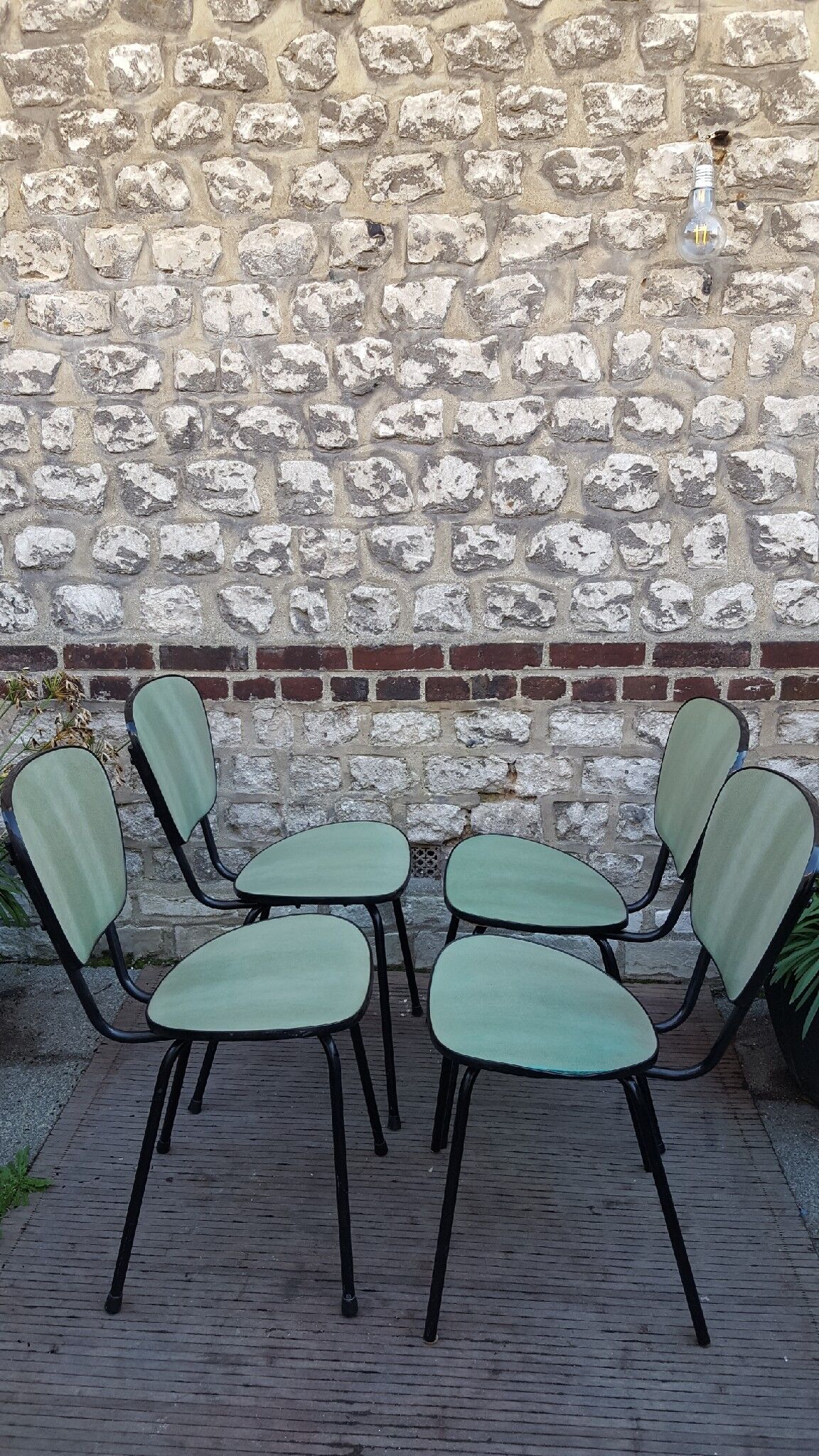 Série de 4 chaises des années 70