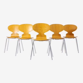 Ensemble spécial de 5 chaises Ant d'Arne Jacobsen pour Fritz Hansen