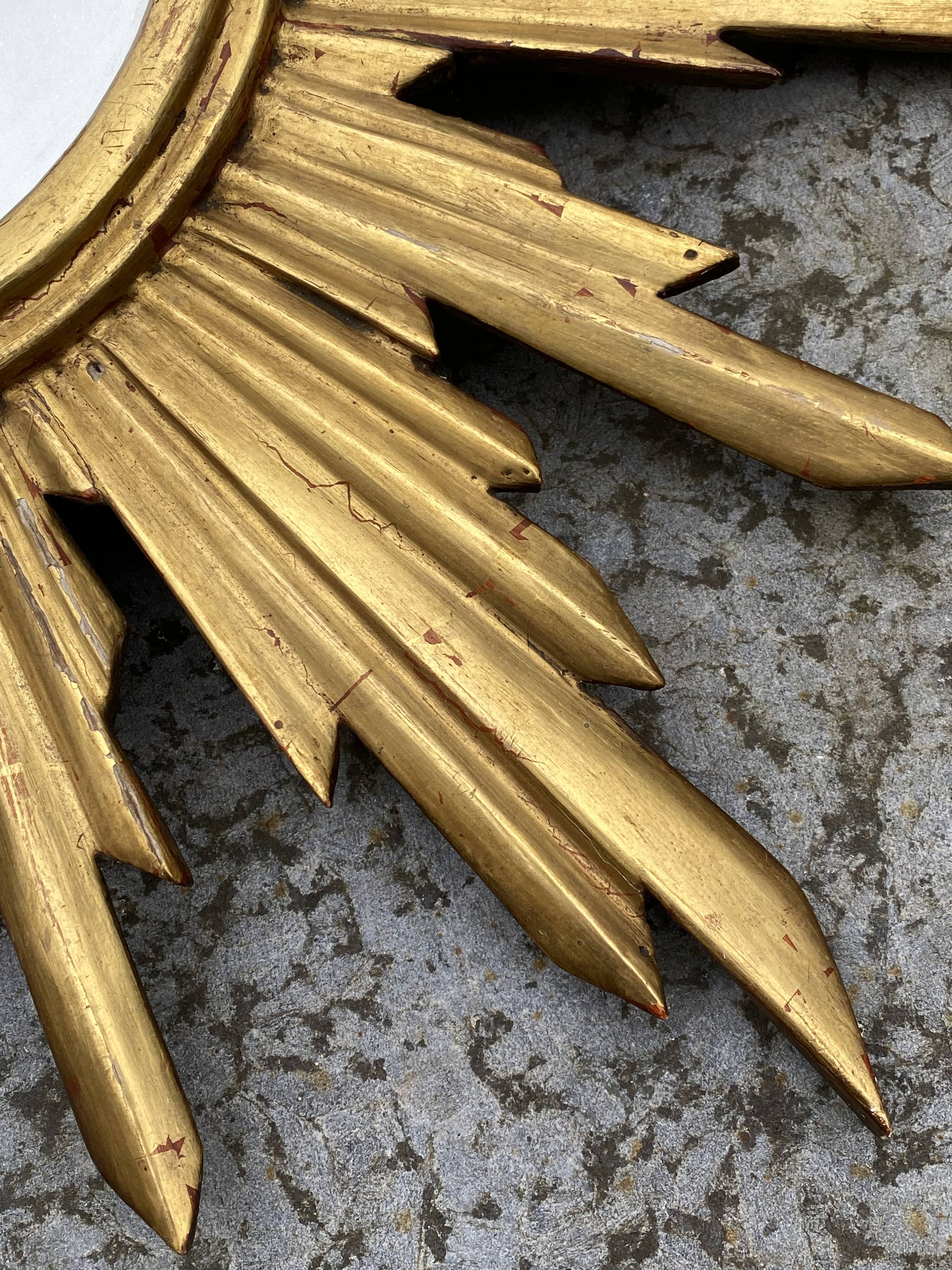 Genuine antique sun mirror