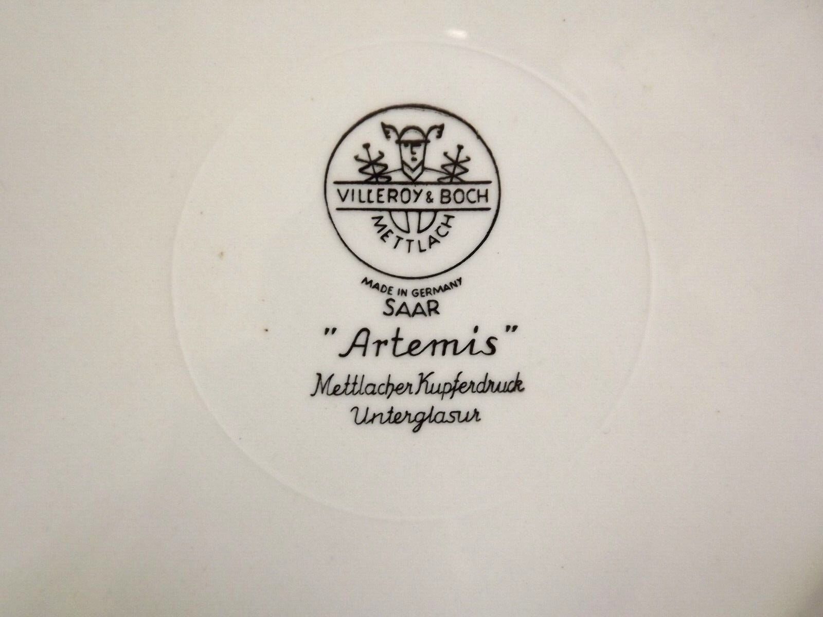 Ensemble de 3 assiettes Villeroy & Boch, scène de chass Artemide