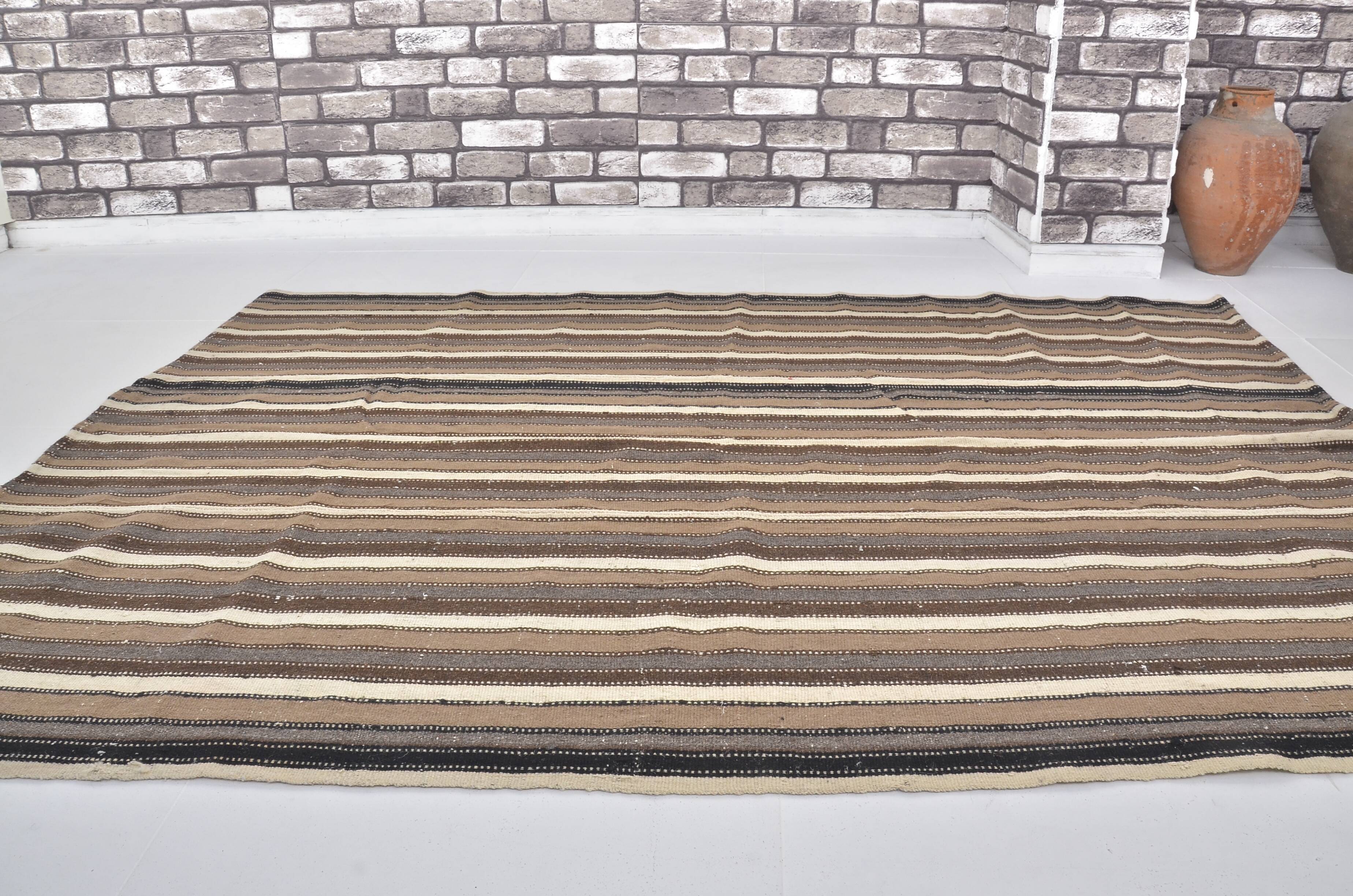 Vintage Stripe Handade Oushak Rug sku  1679