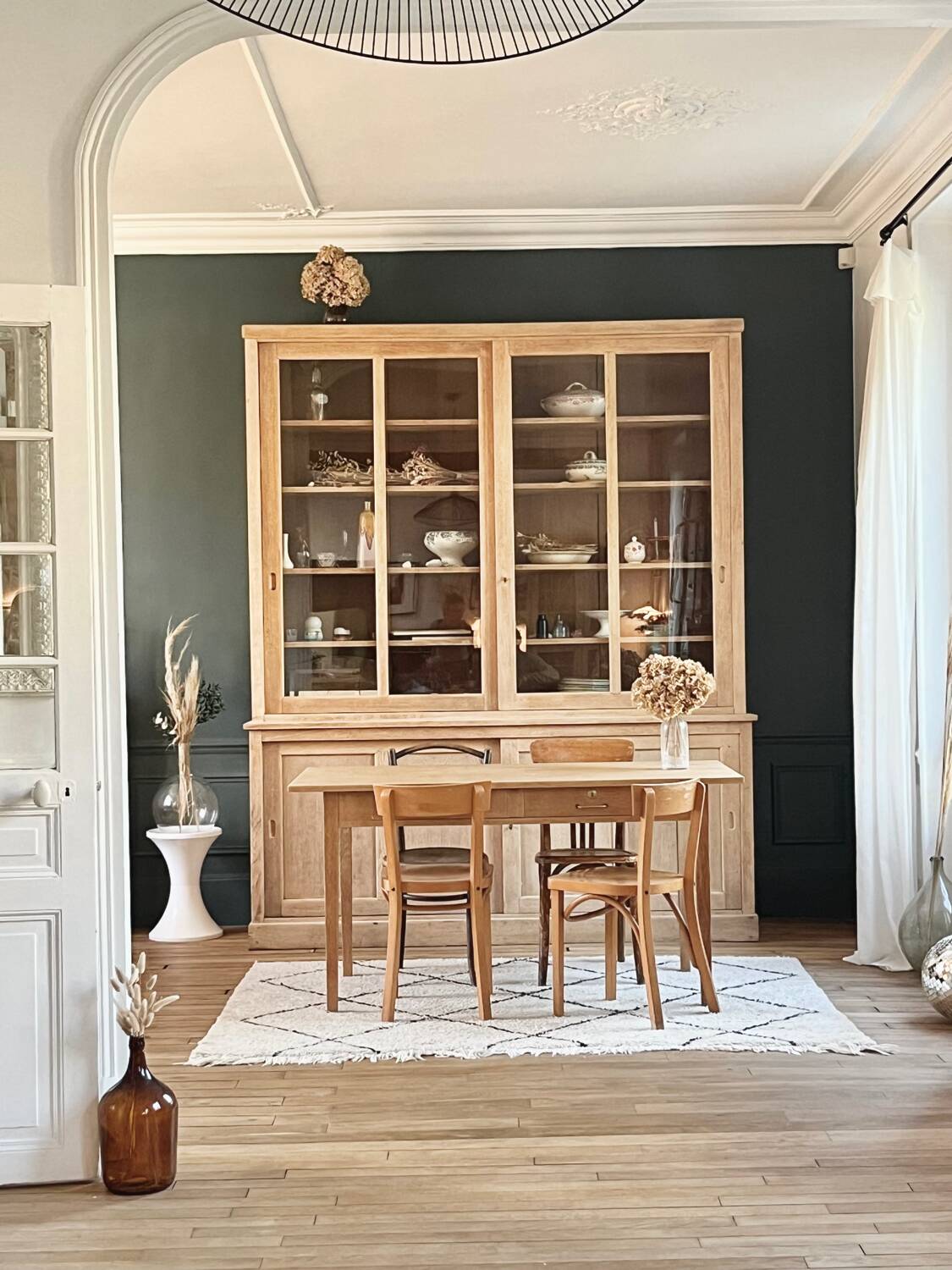 Table vintage année 50 en chêne