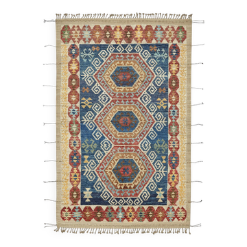 Tapis en laine multicolore fait main, pièce unique turque, 200 cm x 312 cm