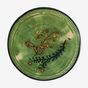 Glazed terracotta platter